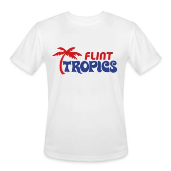 flinttropics - Men's Moisture Wicking Performance T-Shirt - white - Front - Jackson (183cm)