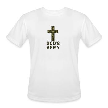 Gold's Army - Camo - Men's Moisture Wicking Performance T-Shirt - white - Front - Jackson (183cm)