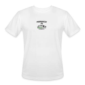 Pharmacist in Progress Illustration - Men's Moisture Wicking Performance T-Shirt - white - Front - Jackson (183cm)