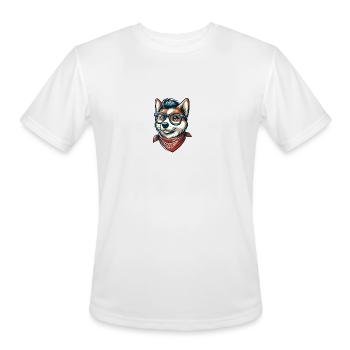 The coolest dog - Men's Moisture Wicking Performance T-Shirt - white - Front - Jackson (183cm)