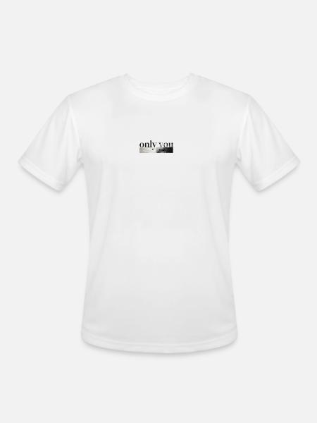 Only You Mono Landscape - Men's Moisture Wicking Performance T-Shirt - white