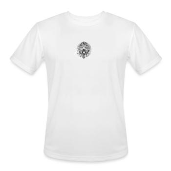 Skull Crest with Wings Emblem - Men's Moisture Wicking Performance T-Shirt - white - Front - Jackson (183cm)