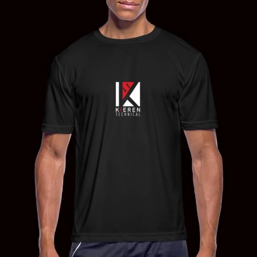 White Logo plain - Men's Moisture Wicking Performance T-Shirt