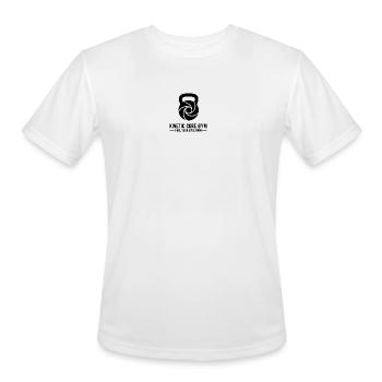 Kinetic Core Gym - Men's Moisture Wicking Performance T-Shirt - white - Front - Jackson (183cm)