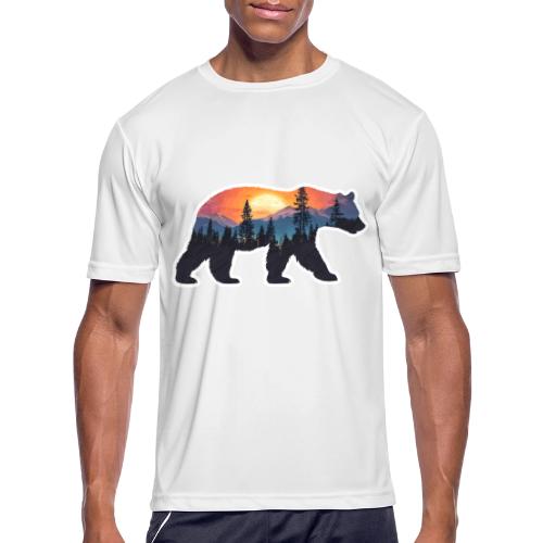 Mountain Spirit Bear - Men's Moisture Wicking Performance T-Shirt