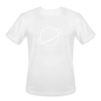 Planet - Men's Moisture Wicking Performance T-Shirt - white - Front - Jackson (183cm)