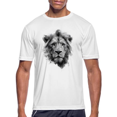 Lion: Monochrome King - Men's Moisture Wicking Performance T-Shirt