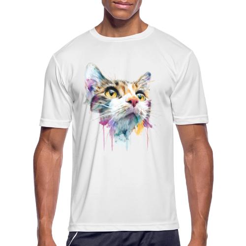 Chromatic Cat Splash - Men's Moisture Wicking Performance T-Shirt