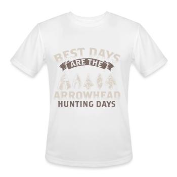 Arrowhead Hunting | Hobby artifacts gift ideas - Men's Moisture Wicking Performance T-Shirt - white - Front - Jackson (183cm)