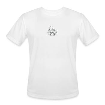 Moonlit Mountain Trail - Men's Moisture Wicking Performance T-Shirt - white - Front - Jackson (183cm)