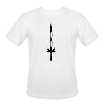 Black Sword - Men's Moisture Wicking Performance T-Shirt - white - Front - Jackson (183cm)