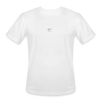 Dopamine Molecule Art Print - Men's Moisture Wicking Performance T-Shirt - white - Front - Jackson (183cm)