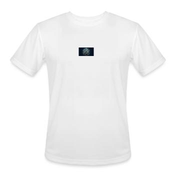 Last Supper Circle Line Art - Men's Moisture Wicking Performance T-Shirt - white - Front - Jackson (183cm)