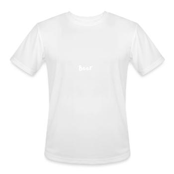 Beer - Deer - Men's Moisture Wicking Performance T-Shirt - white - Front - Jackson (183cm)