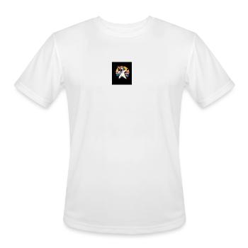Prismatic Unicorn Groove - Men's Moisture Wicking Performance T-Shirt - white - Front - Jackson (183cm)