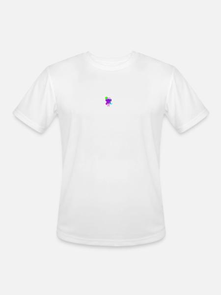 All In Good Fun Neon Splash - Men's Moisture Wicking Performance T-Shirt - white