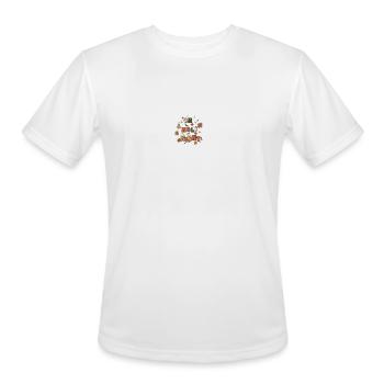 On Holly Night Groovy Christmas - Men's Moisture Wicking Performance T-Shirt - white - Front - Jackson (183cm)