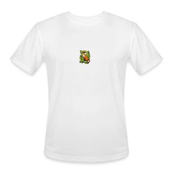 fox forming an monochromatic - Men's Moisture Wicking Performance T-Shirt - white - Front - Jackson (183cm)