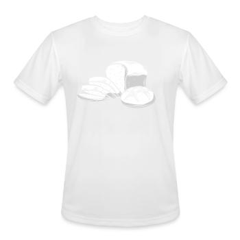 Bread - Men's Moisture Wicking Performance T-Shirt - white - Front - Jackson (183cm)