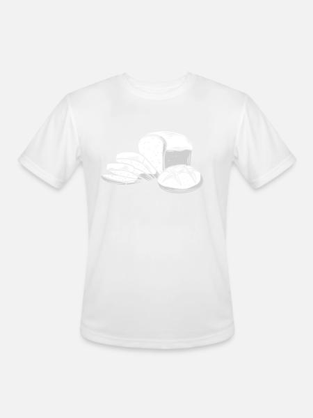 Bread - Men's Moisture Wicking Performance T-Shirt - white