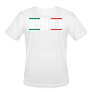 Italian - Men's Moisture Wicking Performance T-Shirt - white - Front - Jackson (183cm)