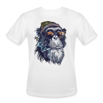 Gibbon - Men's Moisture Wicking Performance T-Shirt - white - Front - Jackson (183cm)