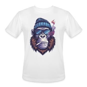 Gorilla - Men's Moisture Wicking Performance T-Shirt - white - Front - Jackson (183cm)