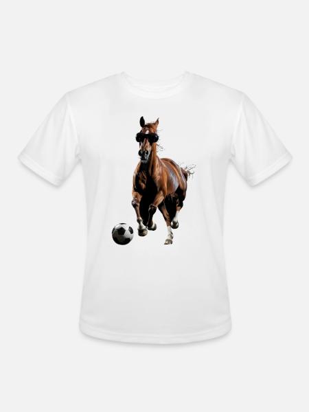 Horse - Men's Moisture Wicking Performance T-Shirt - white