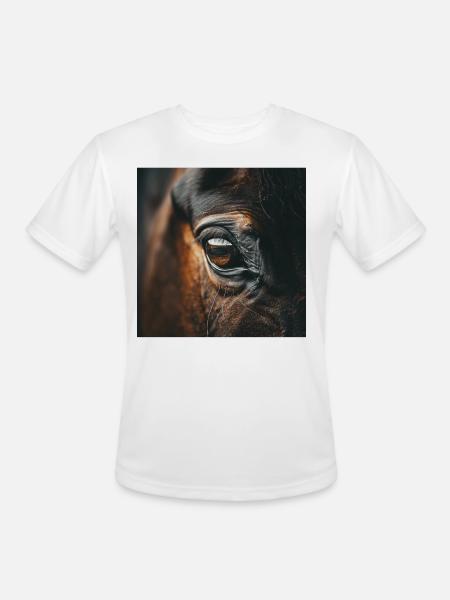 Horse - Men's Moisture Wicking Performance T-Shirt - white
