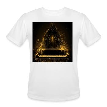 Piano - Men's Moisture Wicking Performance T-Shirt - white - Front - Jackson (183cm)