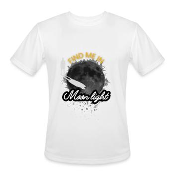 Find Me in Moonlight Tee - Men's Moisture Wicking Performance T-Shirt - white - Front - Jackson (183cm)