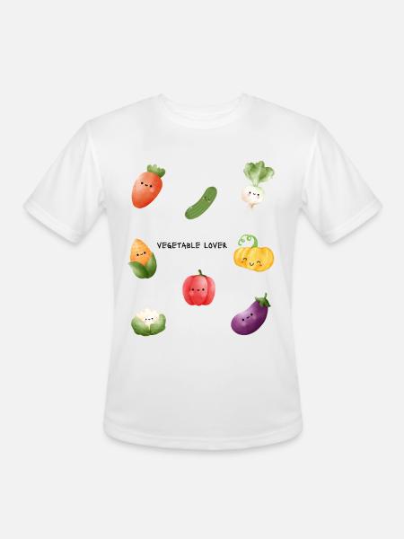 Vegetable_Lover - Men's Moisture Wicking Performance T-Shirt - white