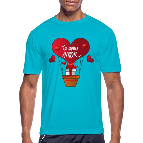 Fashion Valentine's Day Hearts, Gifts February 14 - Men's Moisture Wicking Performance T-Shirt