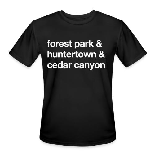 1 Church 3 Locations - Men's Moisture Wicking Performance T-Shirt