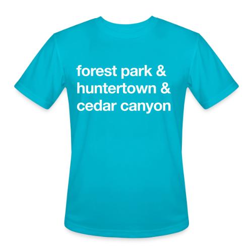 1 Church 3 Locations - Men's Moisture Wicking Performance T-Shirt