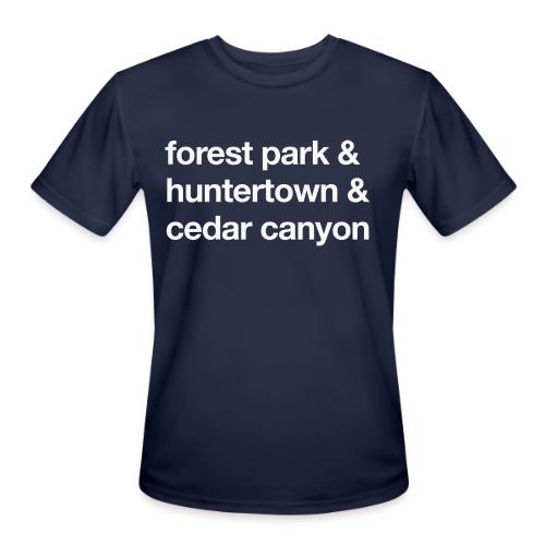 1 Church 3 Locations - Men's Moisture Wicking Performance T-Shirt