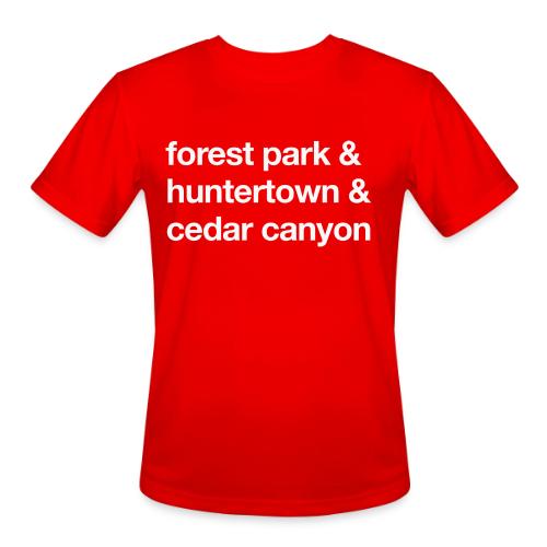 1 Church 3 Locations - Men's Moisture Wicking Performance T-Shirt