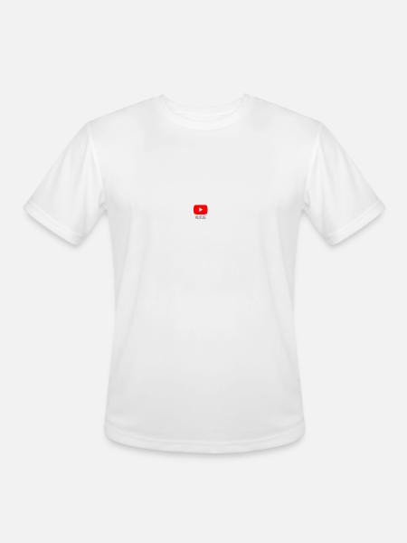 Youtube - Men's Moisture Wicking Performance T-Shirt - white