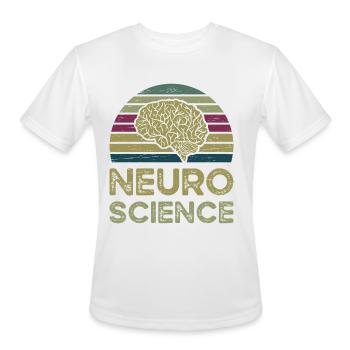 Neuro Science Brain Neurology Doctor Neuroscience - Men's Moisture Wicking Performance T-Shirt - white - Front - Jackson (183cm)