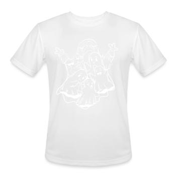 Halloween Ghost with Ghosts - Funny Ghost - Men's Moisture Wicking Performance T-Shirt - white - Front - Jackson (183cm)