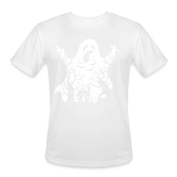Ghost Halloween Party Ghost Halloween Ghost - Men's Moisture Wicking Performance T-Shirt - white - Front - Jackson (183cm)