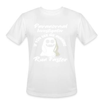 Ghost Hunter Ghost Hunting Ghosts - Men's Moisture Wicking Performance T-Shirt - white - Front - Jackson (183cm)