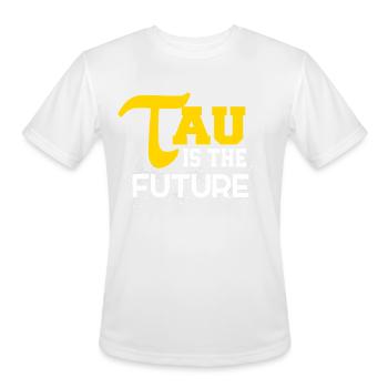 Sleek Tau is the Future Gift T Shirt - Men's Moisture Wicking Performance T-Shirt - white - Front - Jackson (183cm)