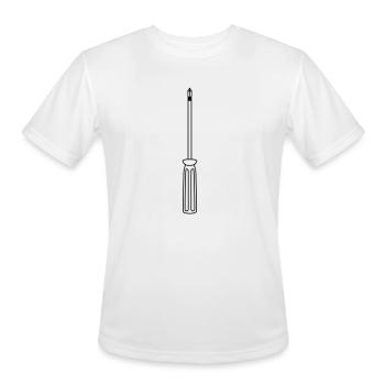 mechanic screwdriver screwdriver craftsman build s - Men's Moisture Wicking Performance T-Shirt - white - Front - Jackson (183cm)