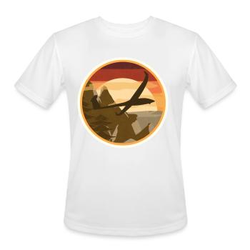 RC Airplane Glider Model Aircraft Pilot - Men's Moisture Wicking Performance T-Shirt - white - Front - Jackson (183cm)