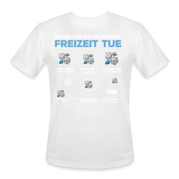 Boardgames, Boardgame, playing boardgames - Men's Moisture Wicking Performance T-Shirt - white - Front - Jackson (183cm)