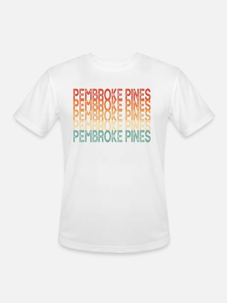 Pembroke Pine - Men's Moisture Wicking Performance T-Shirt - white