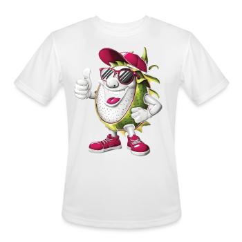 Cool Fruit Dragon Fruit - Men's Moisture Wicking Performance T-Shirt - white - Front - Jackson (183cm)