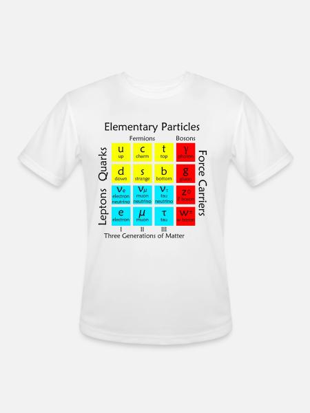 Elementary Particles - Men's Moisture Wicking Performance T-Shirt - white