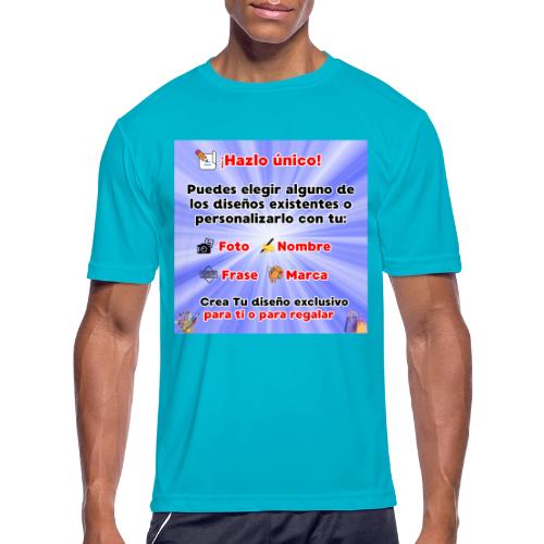 Personalized Souvenirs with Photo, Phrase, Design - Men's Moisture Wicking Performance T-Shirt